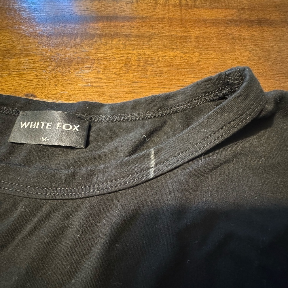 White Fox Boutique Too Blessed Tee Black Size Medium - Picture 4 of 6